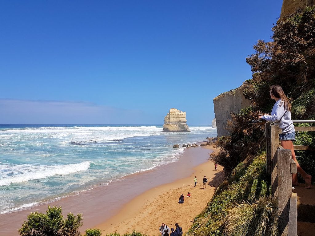 Taking in the views of Great Ocean Road road trip while living in Australia