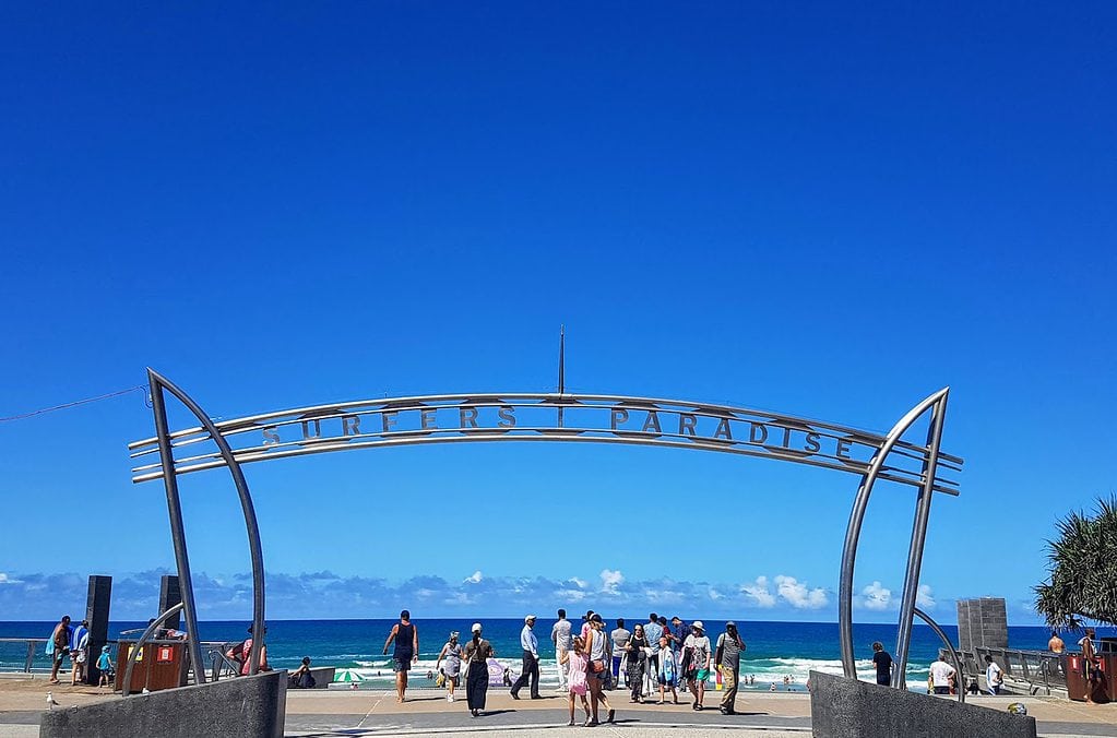 View of surfers Paradise, Gold Coast, Queensland